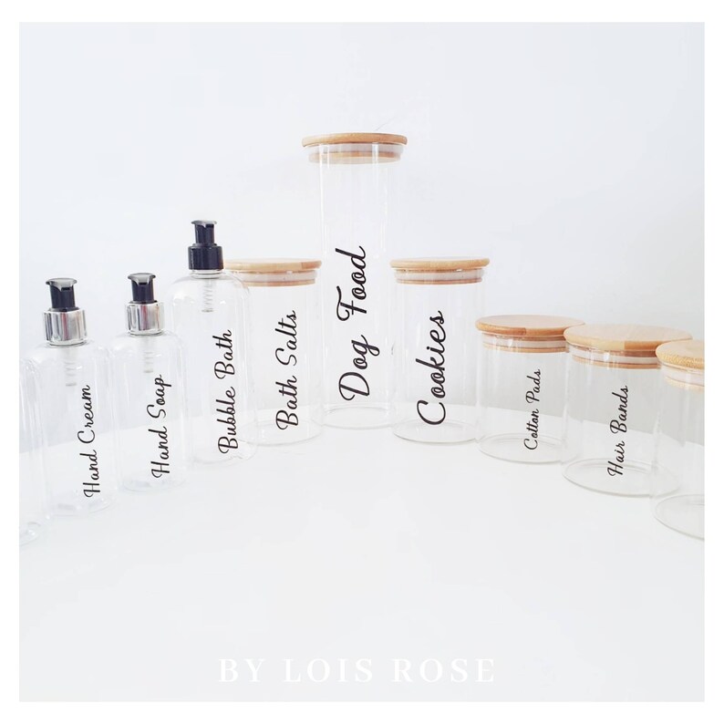 Custom Name Vinyl Stickers Vinyl Decals Name Decals Bottle Etsy