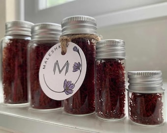 Red Gold Saffron, High quality organic bio Finest Pure Premium All Red Saffron, Nurtured by Hand, Super Negin Saffron Threads, Grade A+