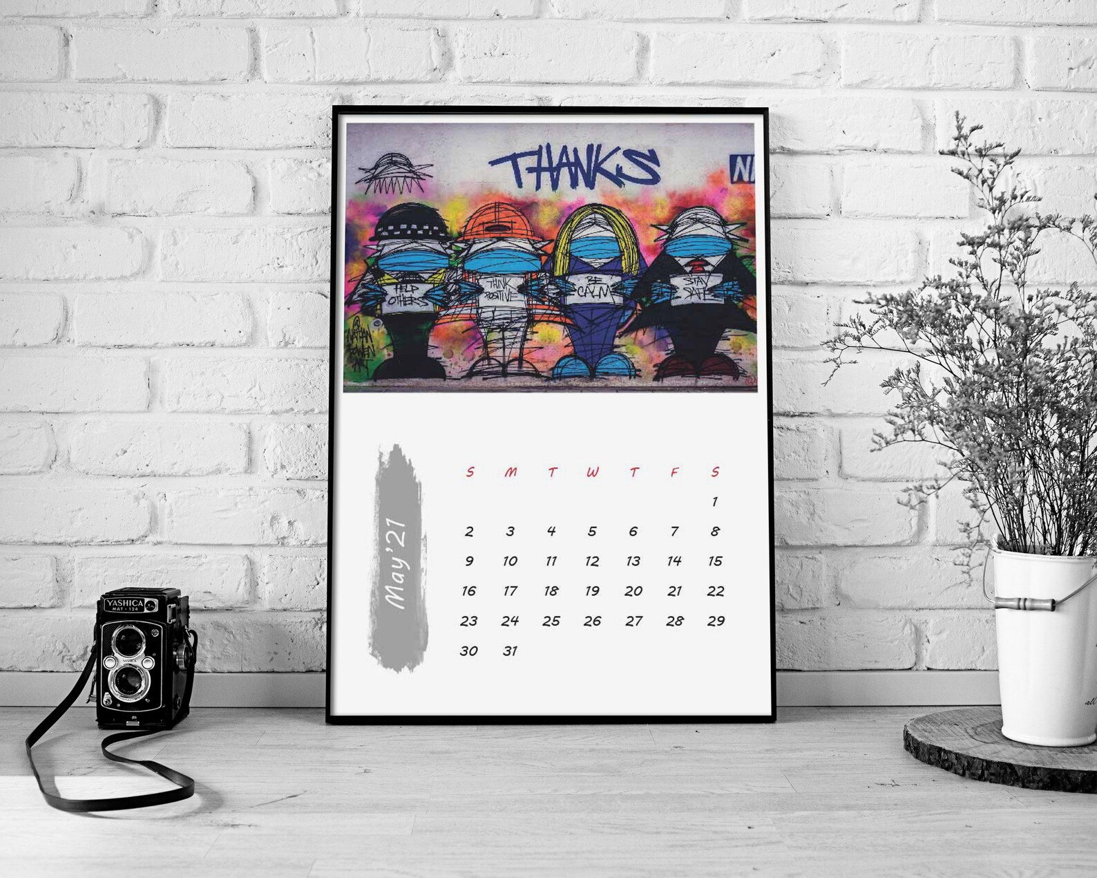 Street art calendar 2021 Digital download Etsy