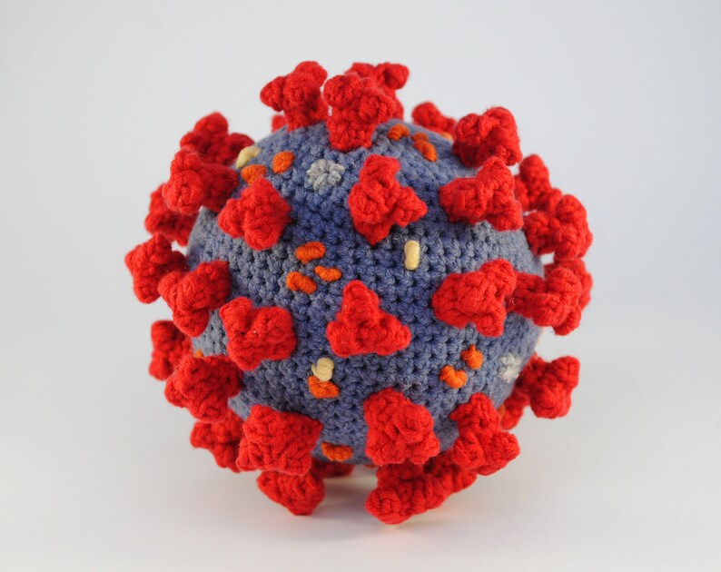 Amigurumi Crochet Virus model crochet plush virus virus | Etsy