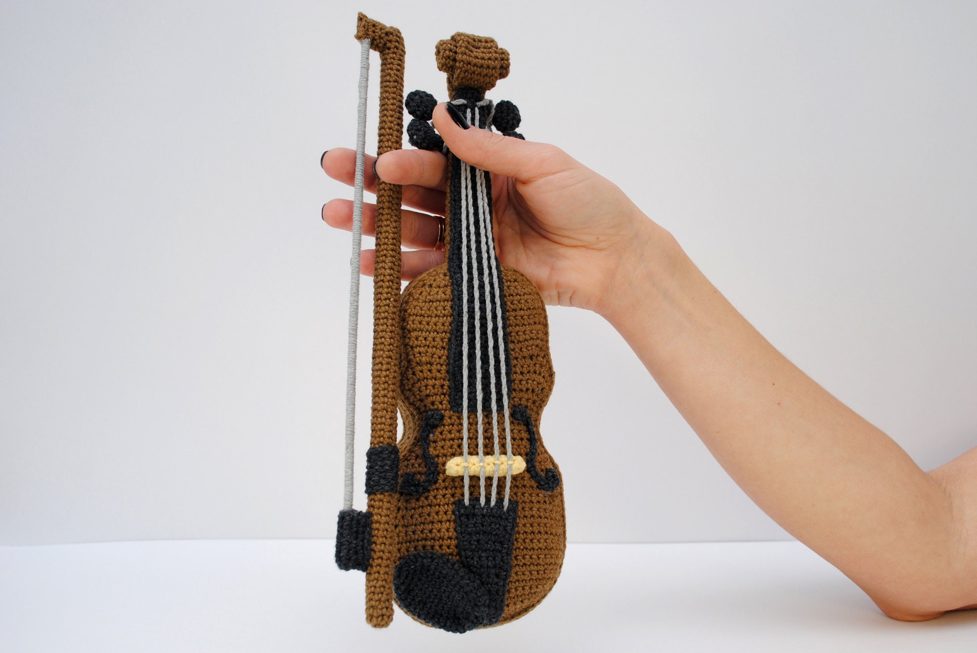 Amigurumi Сrochet Violin musical instrument crocheted | Etsy