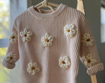 Daisy Embroidered Sweater