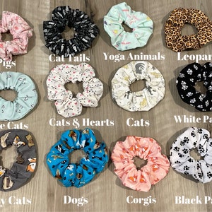 Animal Hair Scrunchies