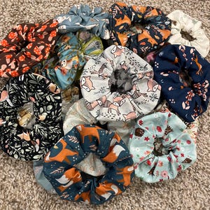 Woodland Hair Scrunchies