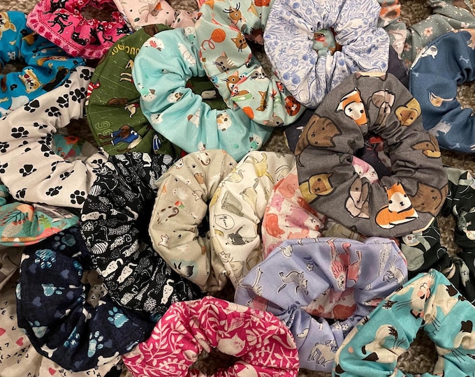 Animal Hair Scrunchies