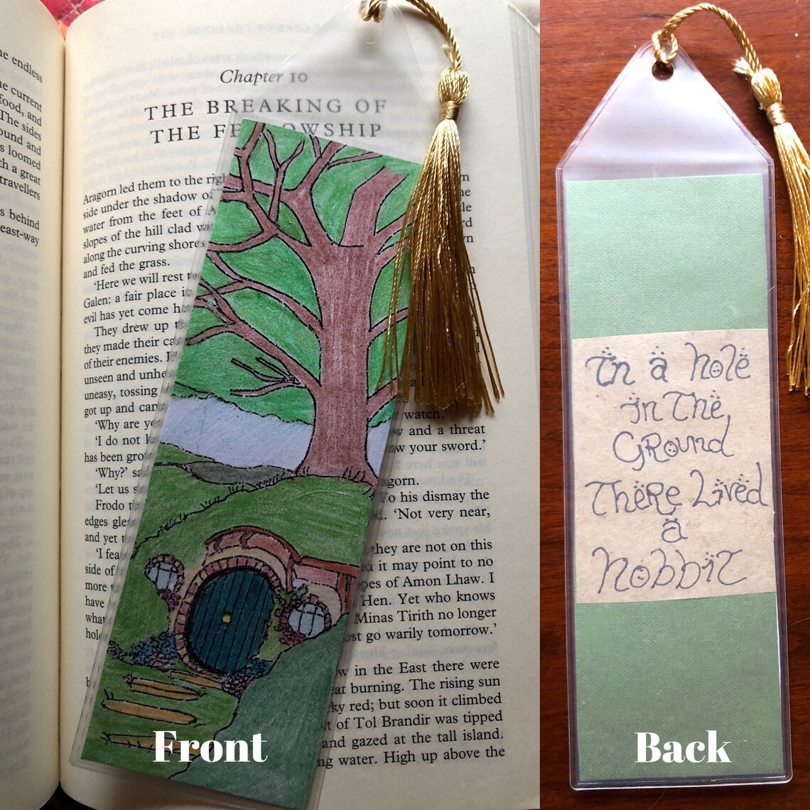 Lord of the Rings Bookmarks | Etsy