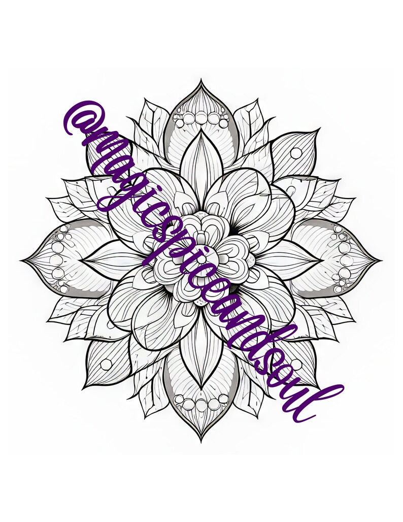 INSTANT DOWNLOAD Digital Mandalas Mindfulness Coloring Page - Etsy