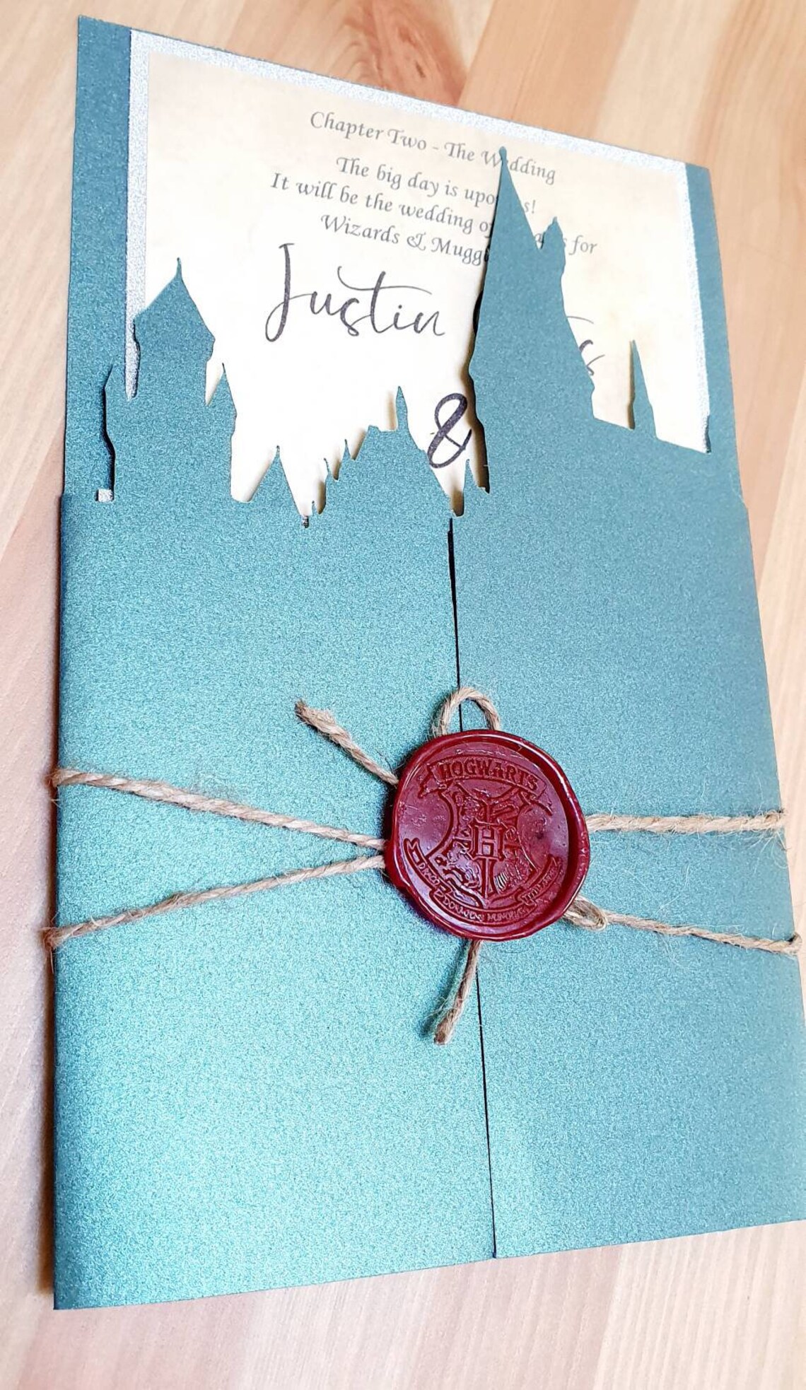 Harry Potter Style wedding invitations / Castle invitations / Etsy