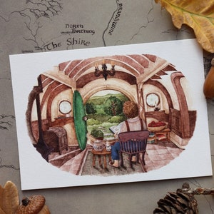 LOTR Fan Art, Il Signore degli Anelli, Stampe Tolkien, Terra di Mezzo, Hobbits, Bilbo Baggins, Frodo Baggins, Lo Hobbit, Illustrazioni LOTR