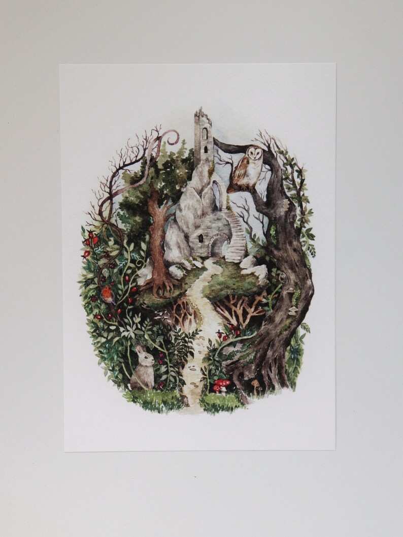 Fairytale Illustrations Folklore Art Forest Animals Witchy Etsy