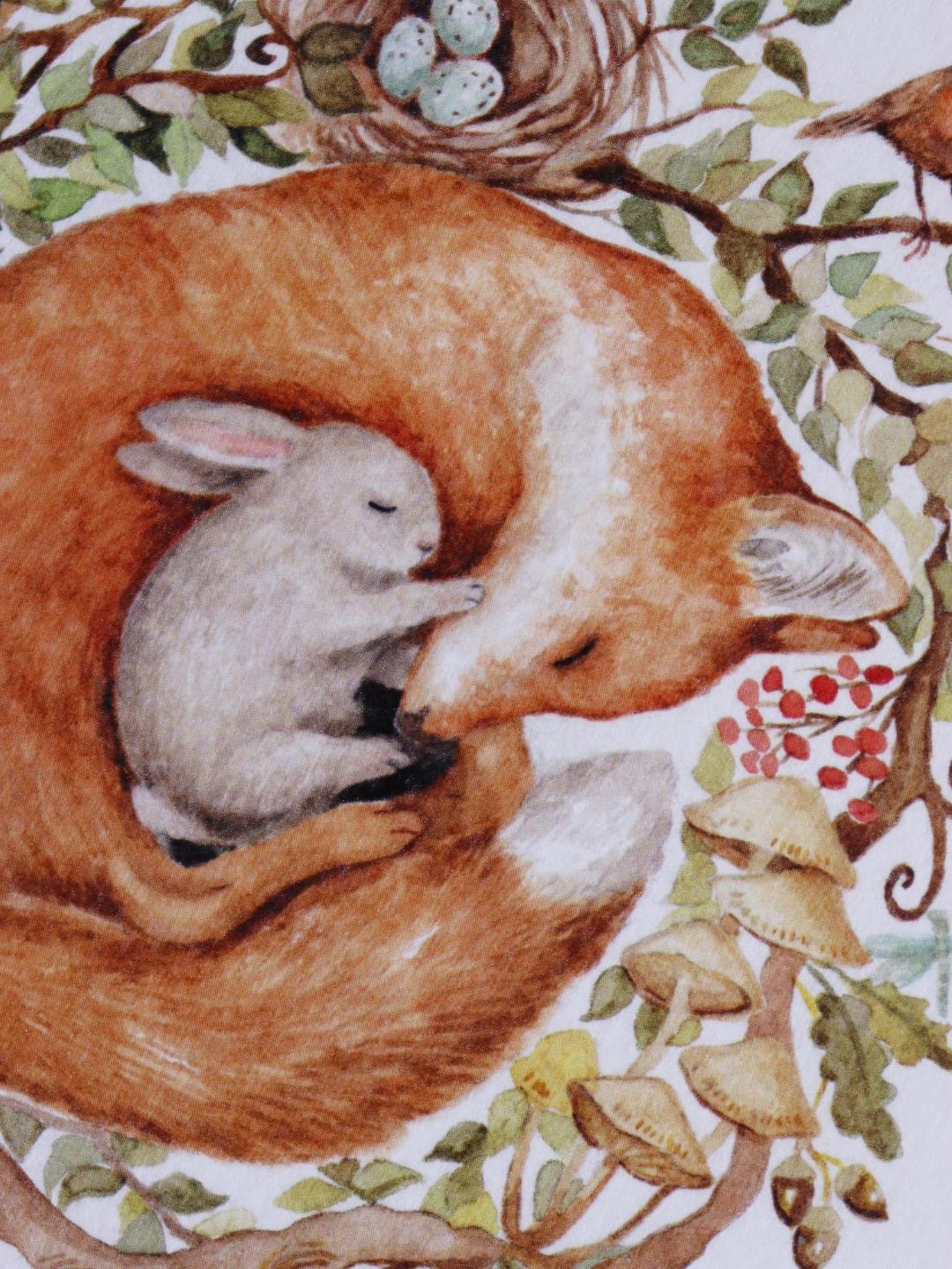 Whimsical Art, Fox Art, Rabbit Art, Cottagecore Art, Whimsy Art ...