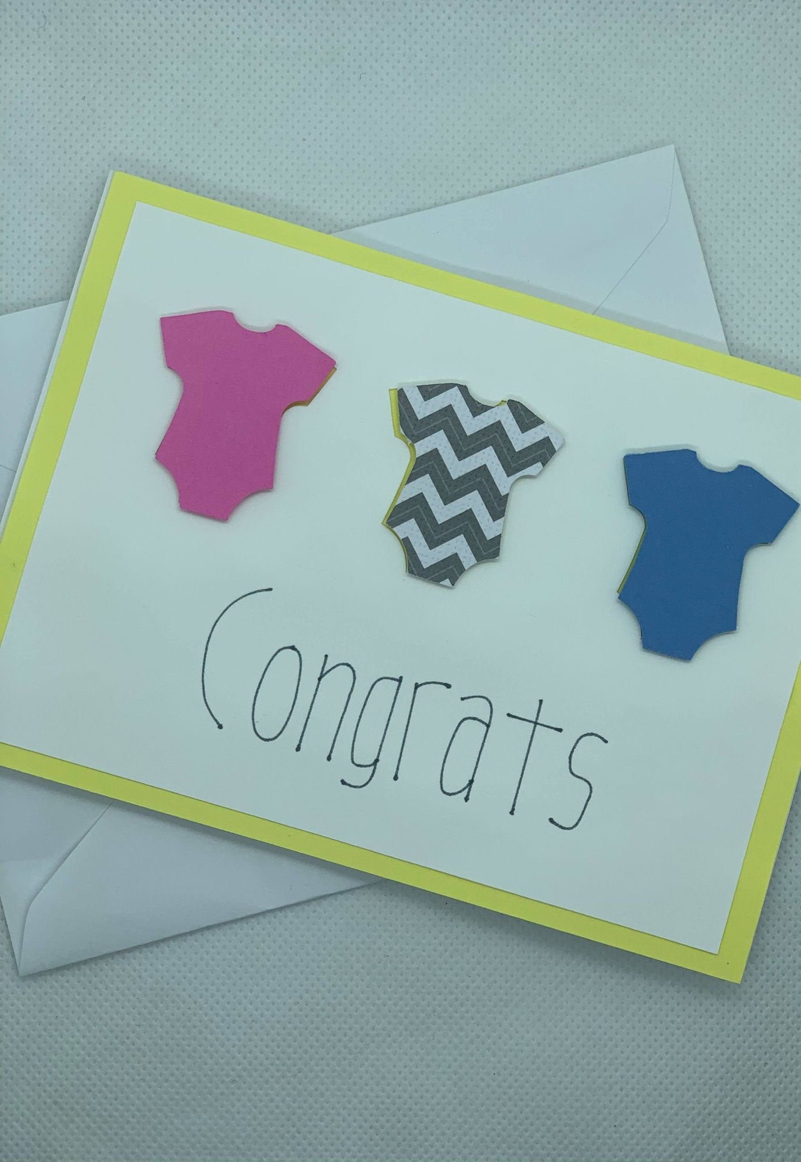 Gender Neutral Baby Congrats Handmade Greeting Card Etsy