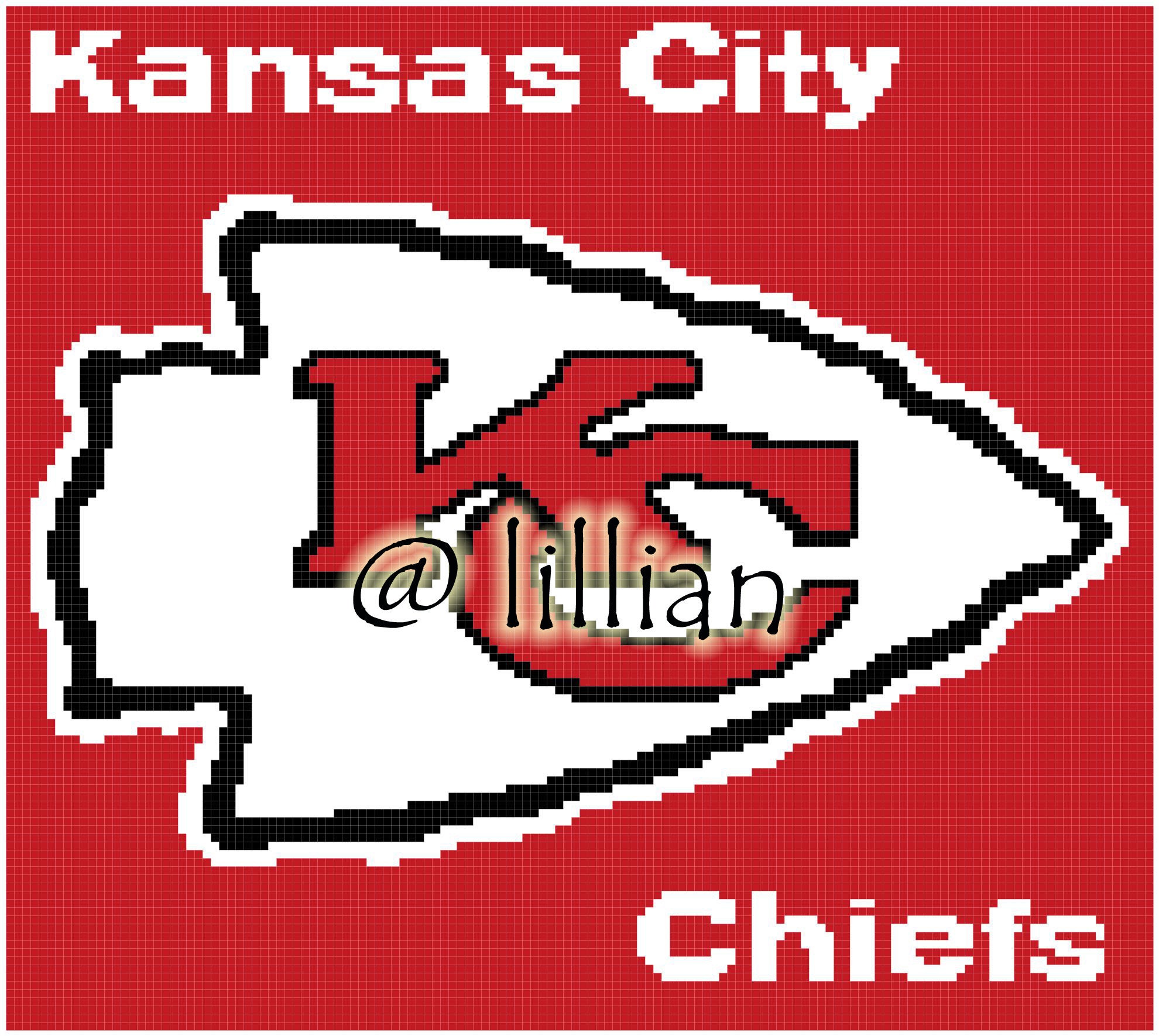 NFL KANSAS City CHIEFS Cross Stitch Pattern P D F | Etsy