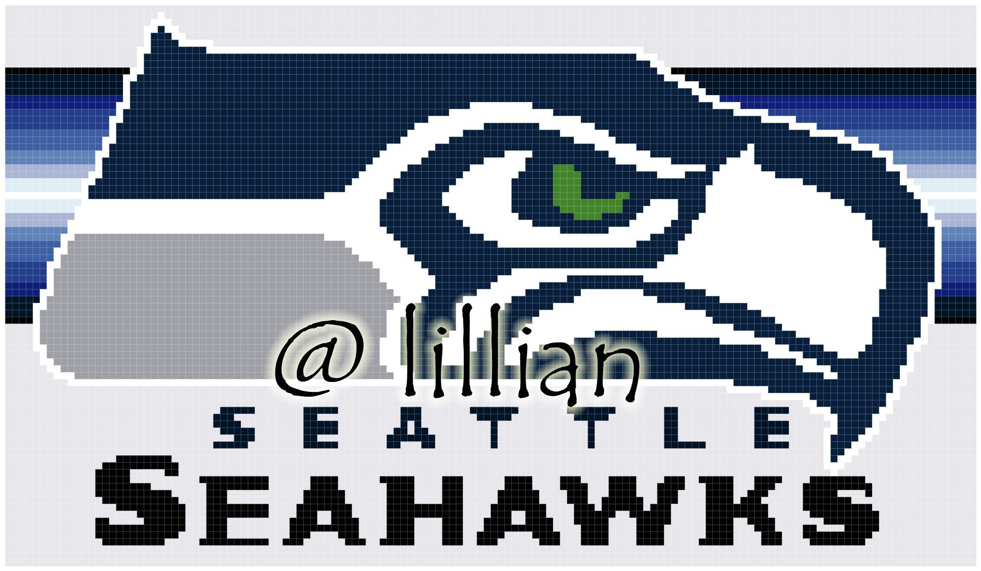 NFL SEATTLE SEAHAWKS Cross Stitch Pattern Etsy