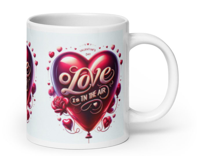 Featured listing image: Love 122 White glossy mug