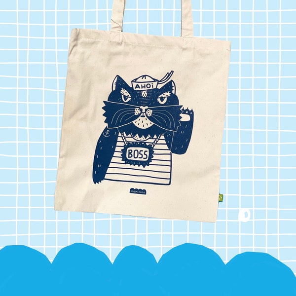 Boss-Katze-Tote-Bag