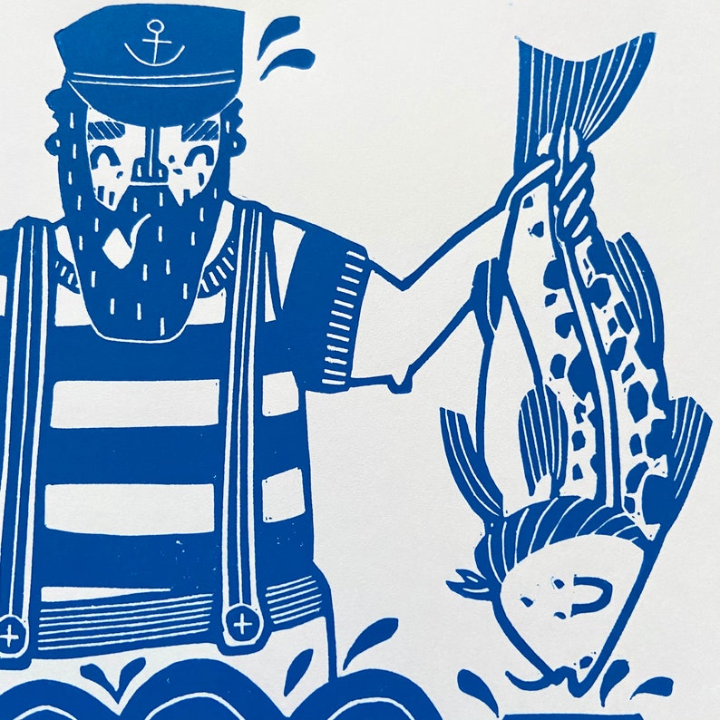 Linocut printing Libra