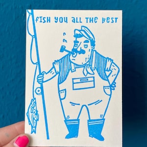 Beste vissen | ansichtkaart