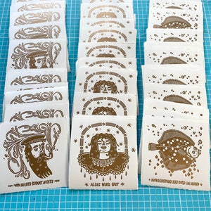 Motivational Mini Print | Linocut