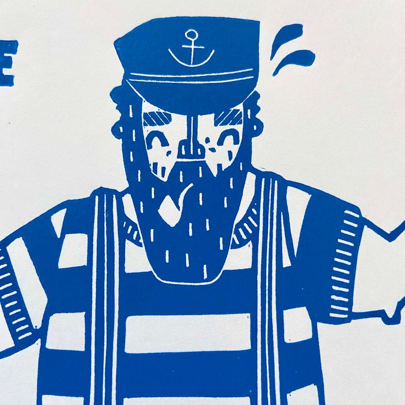 Linocut printing Libra