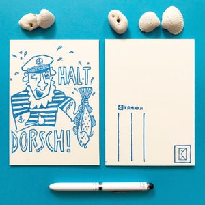 Halte à la morue ! | Carte postale