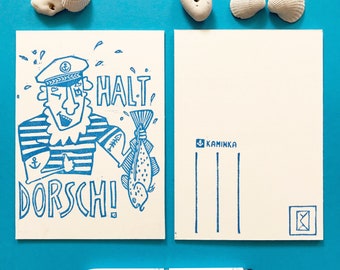 Halt Dorsch! | Postkarte