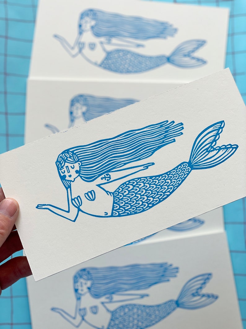 Mermaid postcard image 1