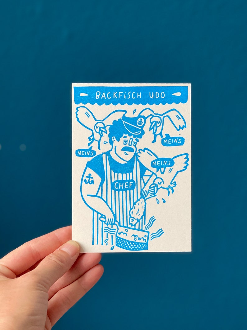 Baked Fish Udo postcard image 1