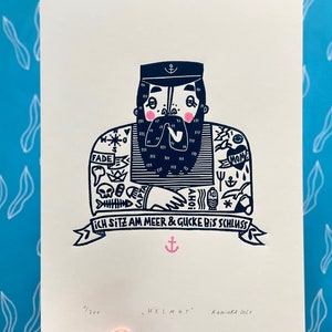 Helmut | Linocut