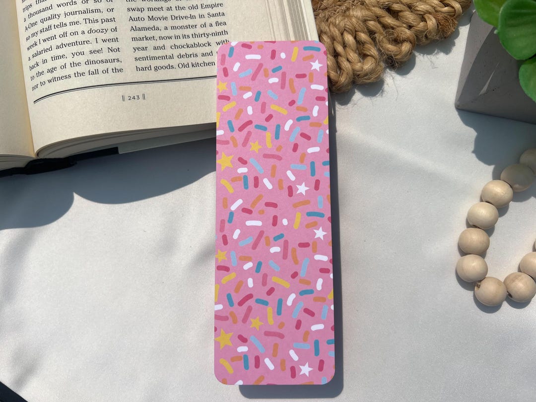 Springles Bookmark Cardstock Bookmark • Cake Sprinkles • Bookmark for Readers • Bookish ...