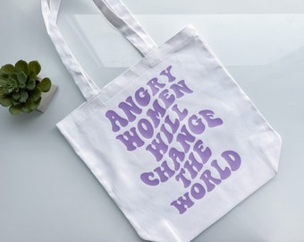 Feminist Tote Bag • Canvas Tote Bag • Reusable Bag • Canvas Tote • Cotton bag • Women’s Rights • Roe • Feminist gift for her