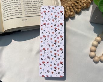 Cardstock Bookmark • Wildflowers Bookmark • Bookmark for readers • Bookish • Bookworm • Gift for Readers