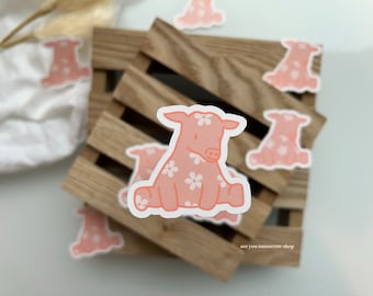 Daisy Cow Sticker • Cow Sticker • Laptop sticker • Laptop decal • Water bottle Sticker • gifts for her • Cow lover gift • ereader sticker