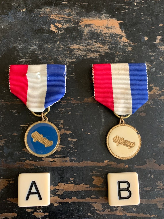Vintage Pinewood Derby Medals Choice of 2