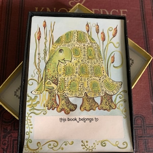 Vintage Turtle Antioch Bookplates 1960’s-70’s Cute Usable