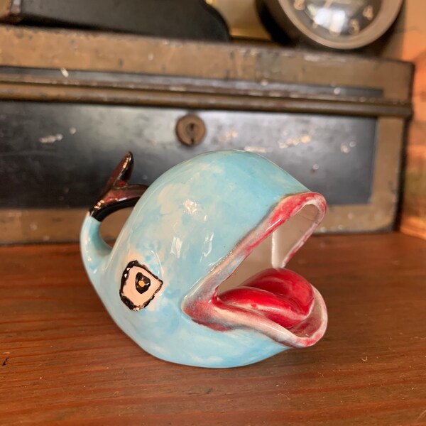 Ceramic Whale Etsy