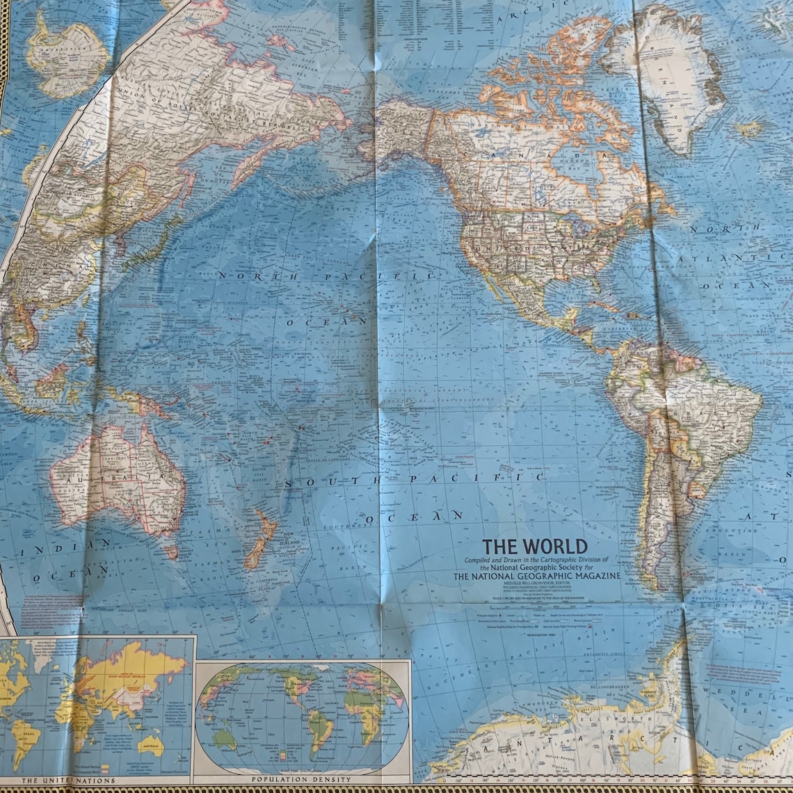 1957 National Geographic Map Of The World Map Il 1140xN.2321257849 3280 