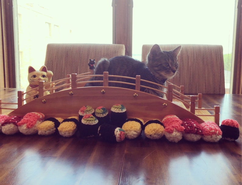 Handmade Catnip Filled Sushi Cat Toy Etsy