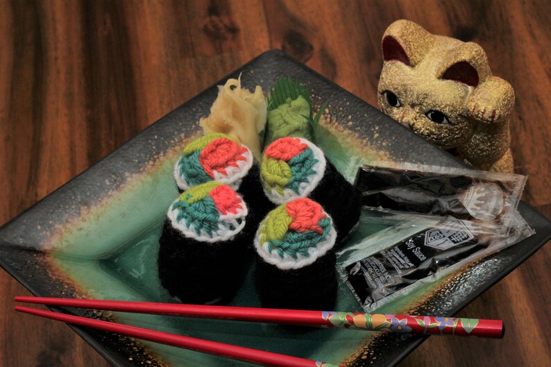 Handmade Catnip Filled Sushi Cat Toy Etsy