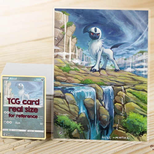 Milotic Laminated A5 Altered Card Print Etsy