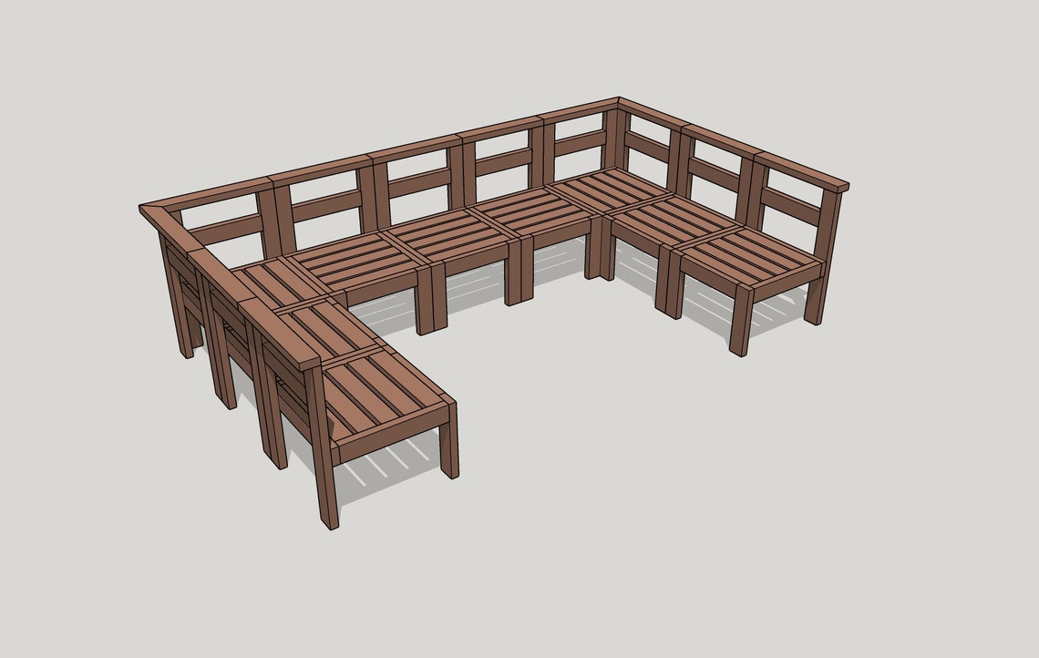 Outdoor Sectional Plans & Tutorial Etsy