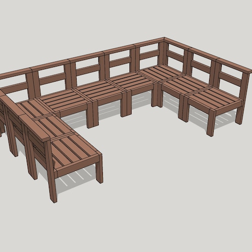 Round Outdoor Sectional Plans & Tutorial Etsy