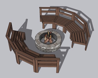 Round Outdoor Sectional Plans & Tutorial