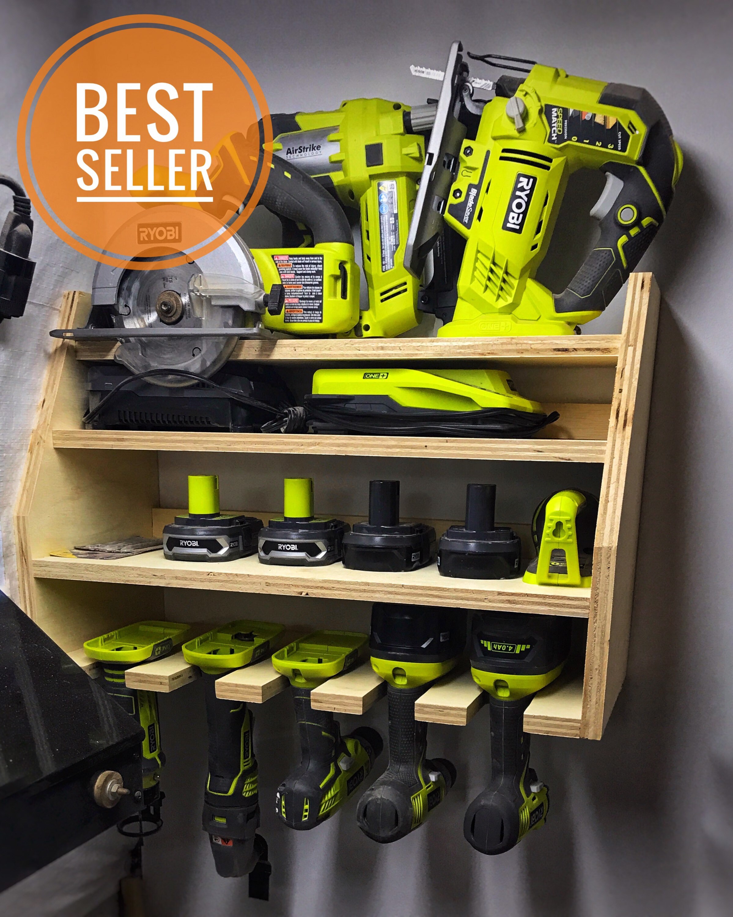 Power Tool Storage Tool rack Tool organizer Tool holder Etsy