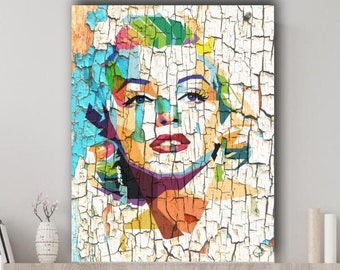 マリリン・モンローのポップアートアクリル画 - Etsy 日本