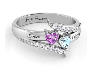 Couples Names Rings Etsy