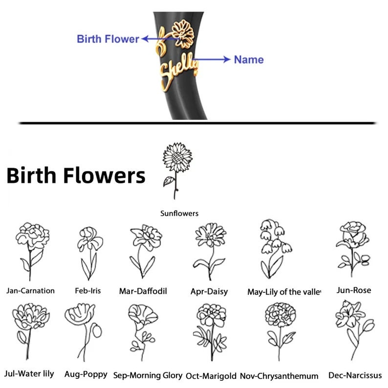 Stethoskop-Namensschild personalisiert, Stethoskop-Charms-ID-Tag mit Geburtsstein & Geburtsblume, Geschenke für Krankenschwestern, Ärzte, RN, Medizinstudierende Bild 6