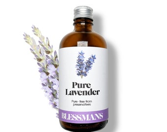 Puur natuurlijke essentiële olie van lavendel| 30ml, 50ml & 10ml, 100ml kalmerende, opbeurende olie voor slaaphuidverzorging, haarverzorging | Aromatherapie, badolie