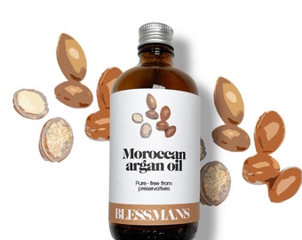 Pure Moroccan Argan Hair Oil: Cold-Pressed, Strengthening, Less Plastic