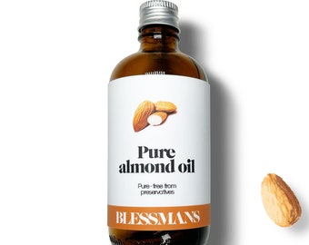 Pure sweet almond oil | less plastic and sustainably sourced